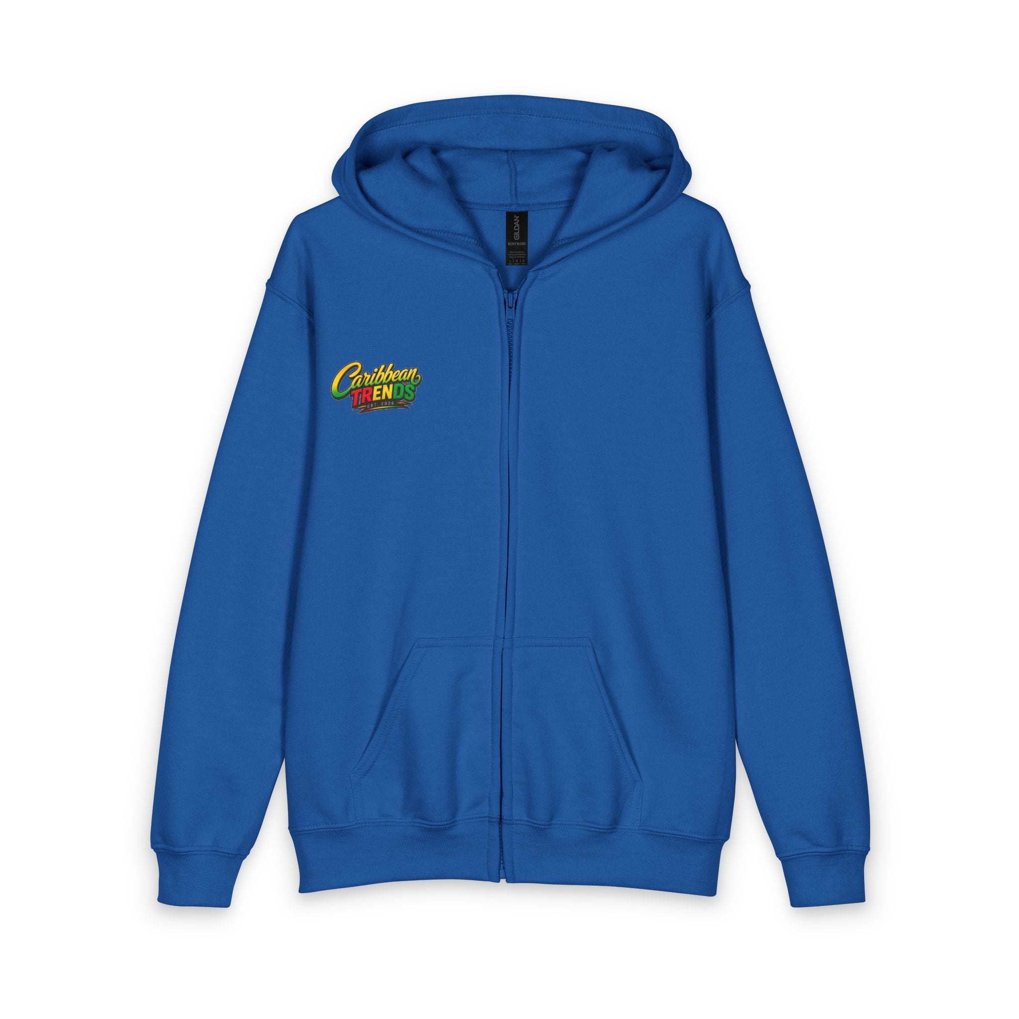 Youth Zipped Hoodie — 'Me Likkle But Mi Tallawah' Jamaican Kid Graphic