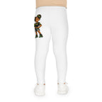 Youth Graphic Leggings — "Mi Likle But Mi Tall Man Cme" Jamaican-Inspired Girl Design