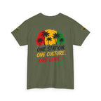 One Station One Culture One Love Men T-Shirt — Reggae Palm Tree Rasta Graphic Tee