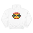 Grenada Flag Lips Hoodie — Bold Caribbean Pride Pullover