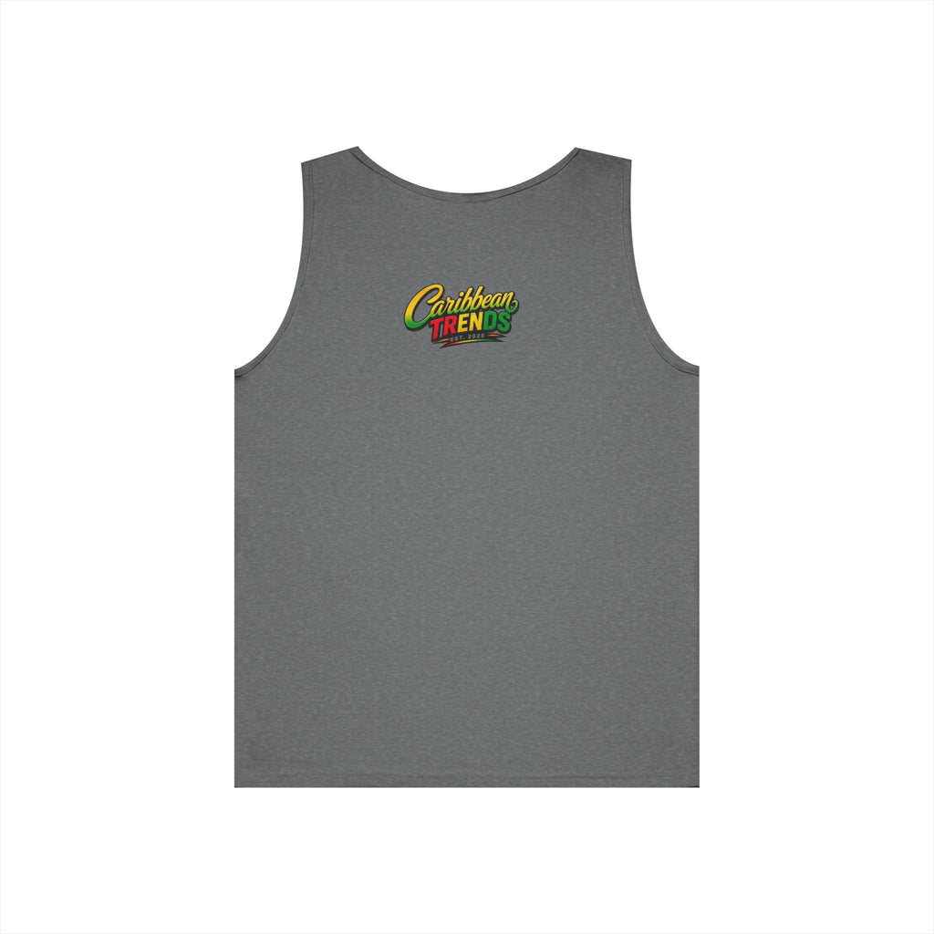 Barbados Flag Men Outline Tank — Island Pride Barbados Graphic Tank Top