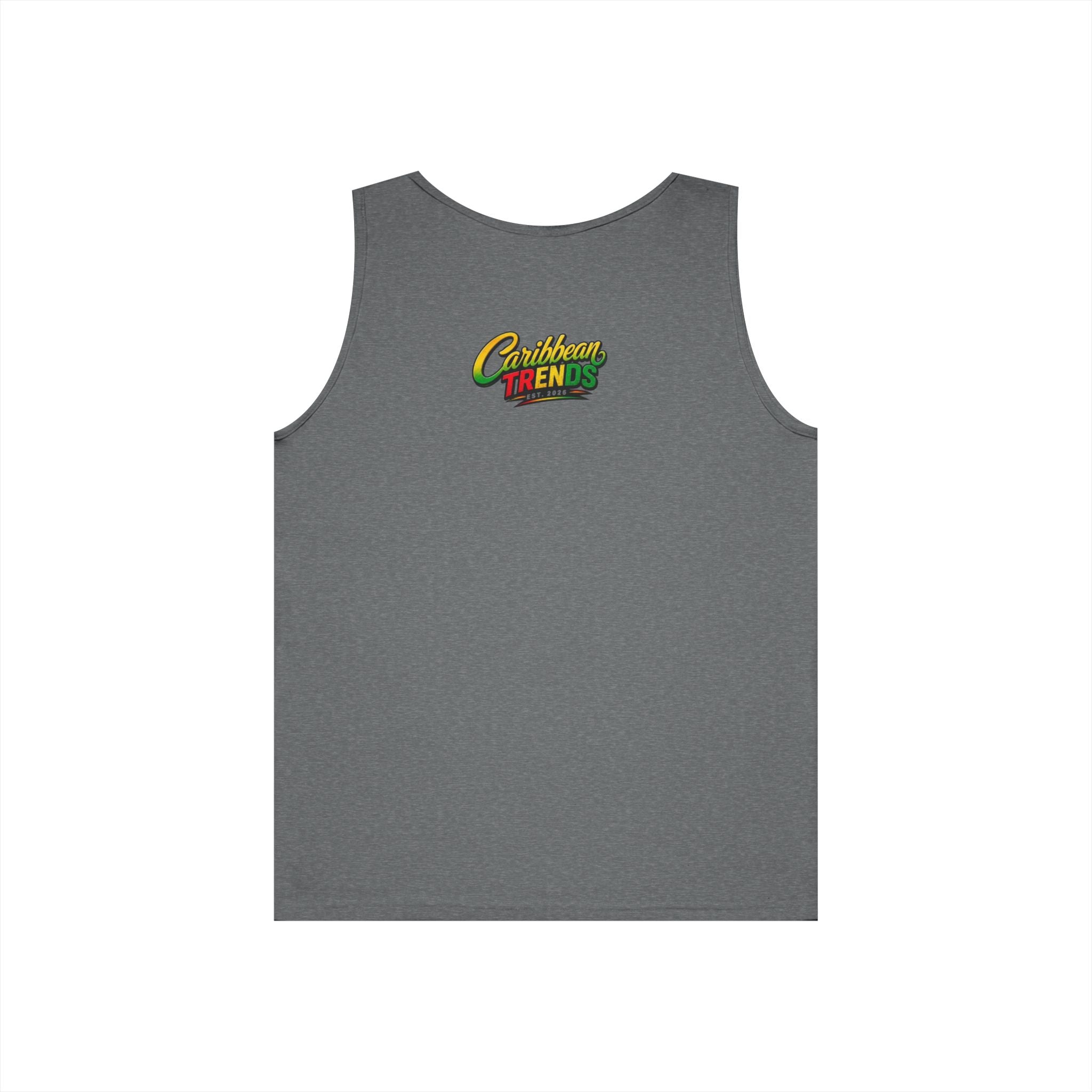 Barbados Flag Men Outline Tank — Island Pride Barbados Graphic Tank Top