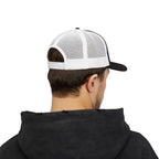Barbados Flag Outline Snapback Trucker Cap — Glitter Map Patch