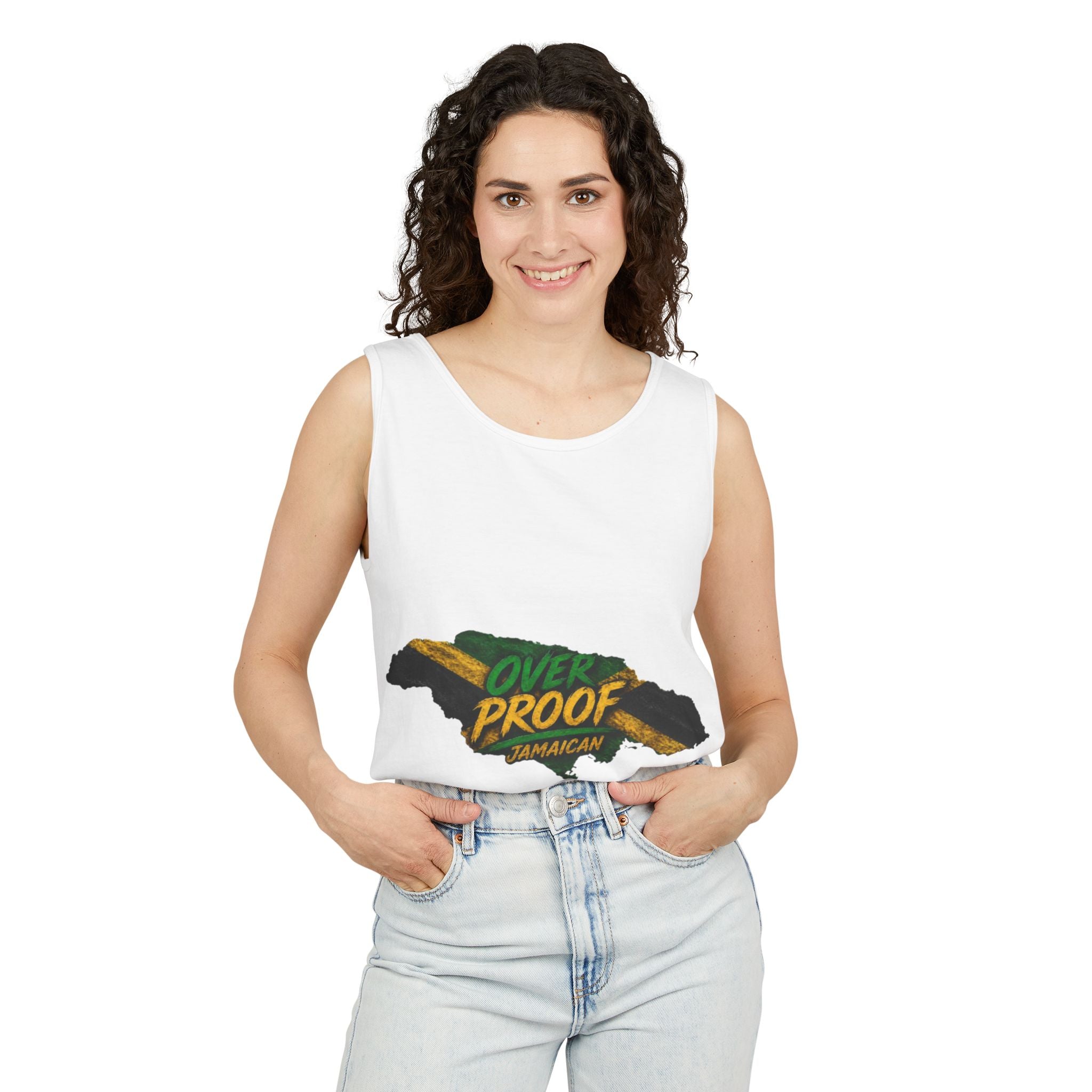 Jamaica Map "Overproof"  Men Tank Top — Island Vibe Graphic Tank