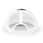 Barbados Flag Outline Snapback Trucker Cap — Glitter Map Patch