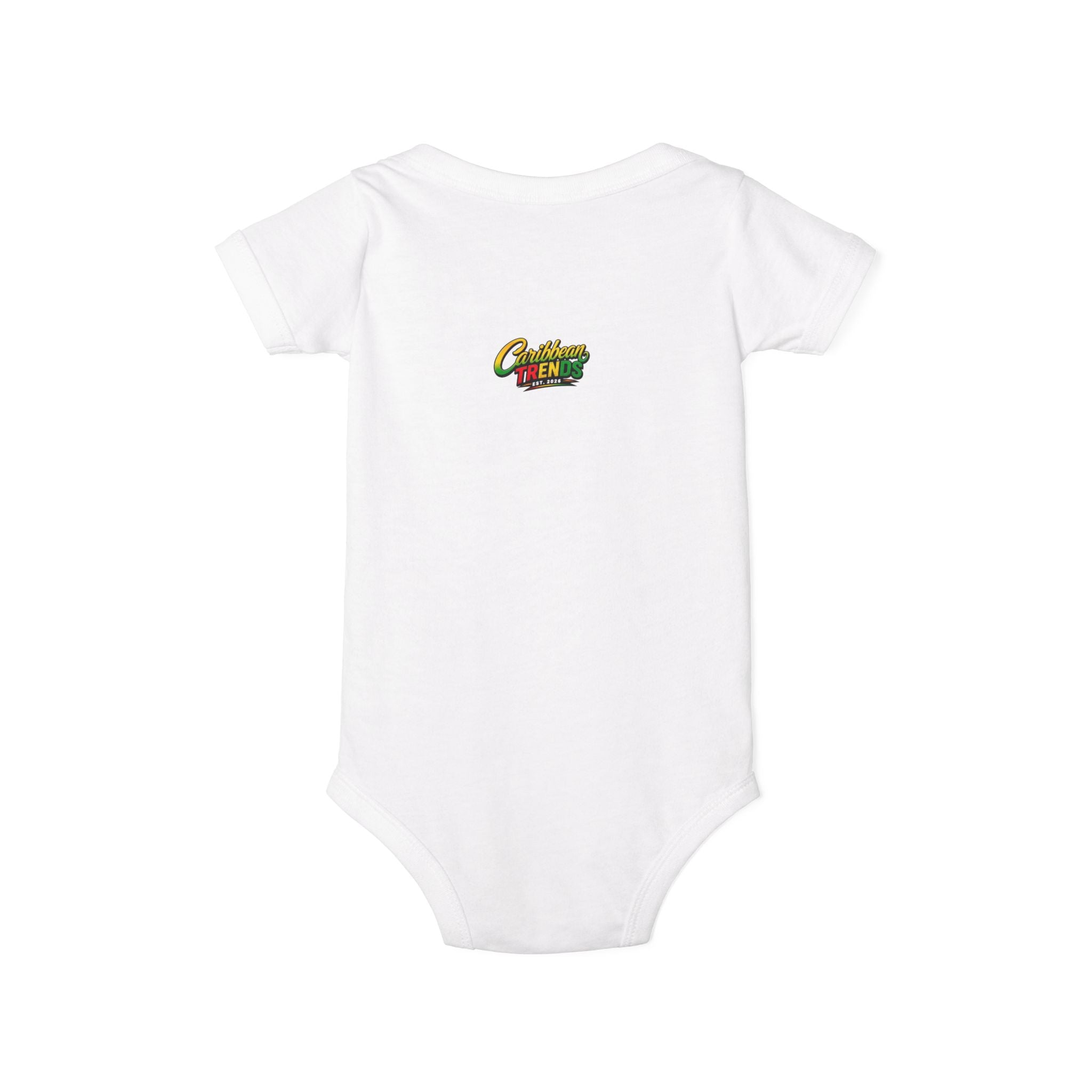 Infant Onesie with Reggae Dad & Guyana Flag Design — Cute Baby Bodysuit