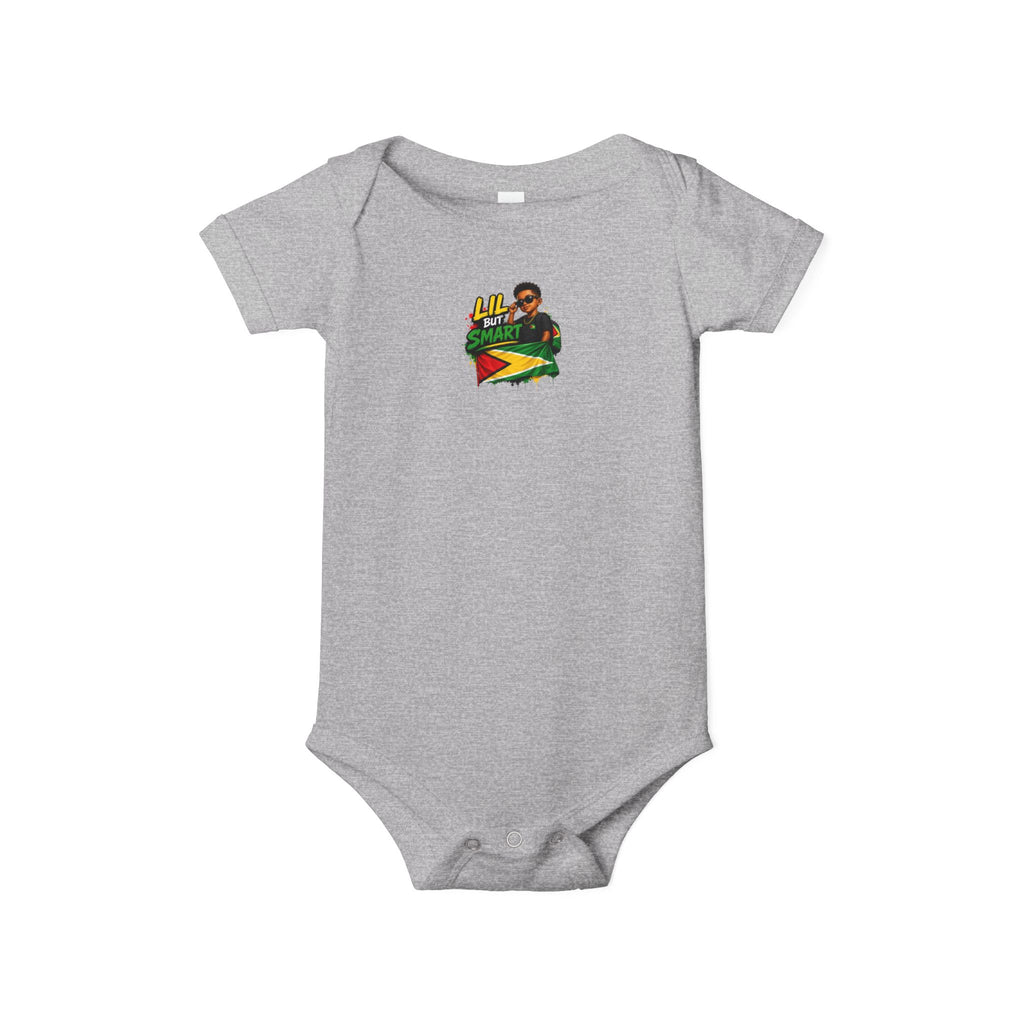 Infant Onesie with Reggae Dad & Guyana Flag Design — Cute Baby Bodysuit