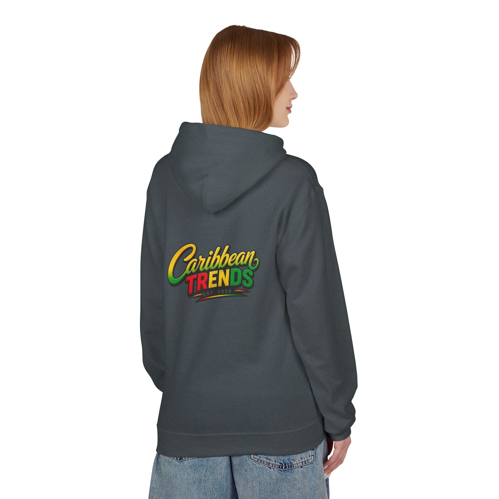 Jamaica Pride Men Hoodie — "Overproof Jamaican" Map Graphic