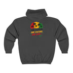 Rasta Palm Zip Hoodie – "One Nation, One Love" Tropical Zip-Up Men Hoodies