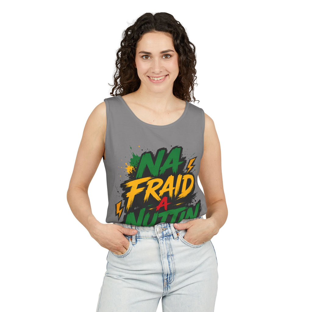 Jamaica Flag Kiss Tank Top — Jamaican Pride Lip Print