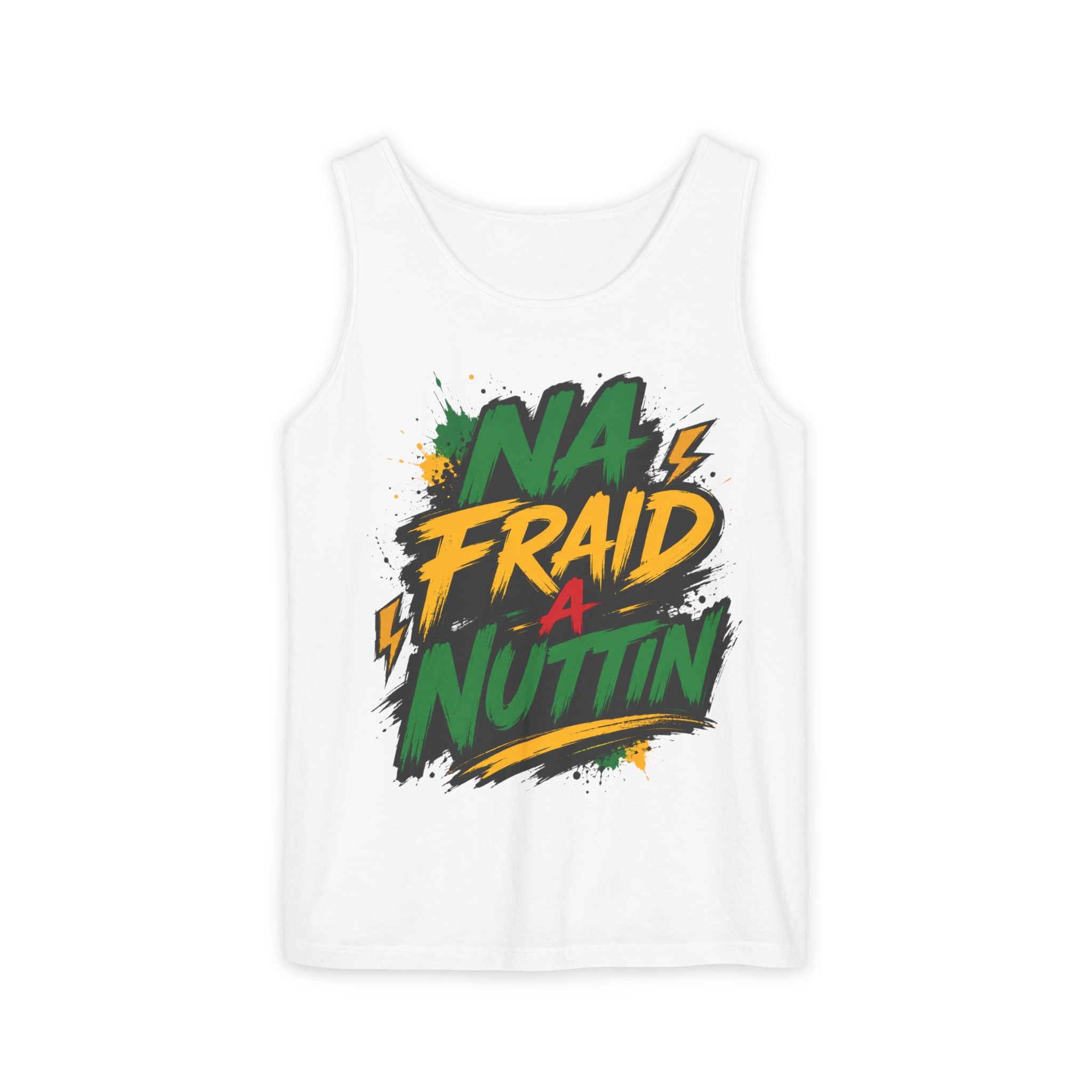 Jamaica Flag Kiss Tank Top — Jamaican Pride Lip Print