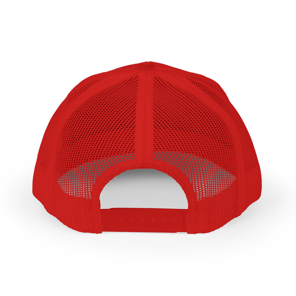 Barbados Flag Outline Snapback Trucker Cap — Glitter Map Patch