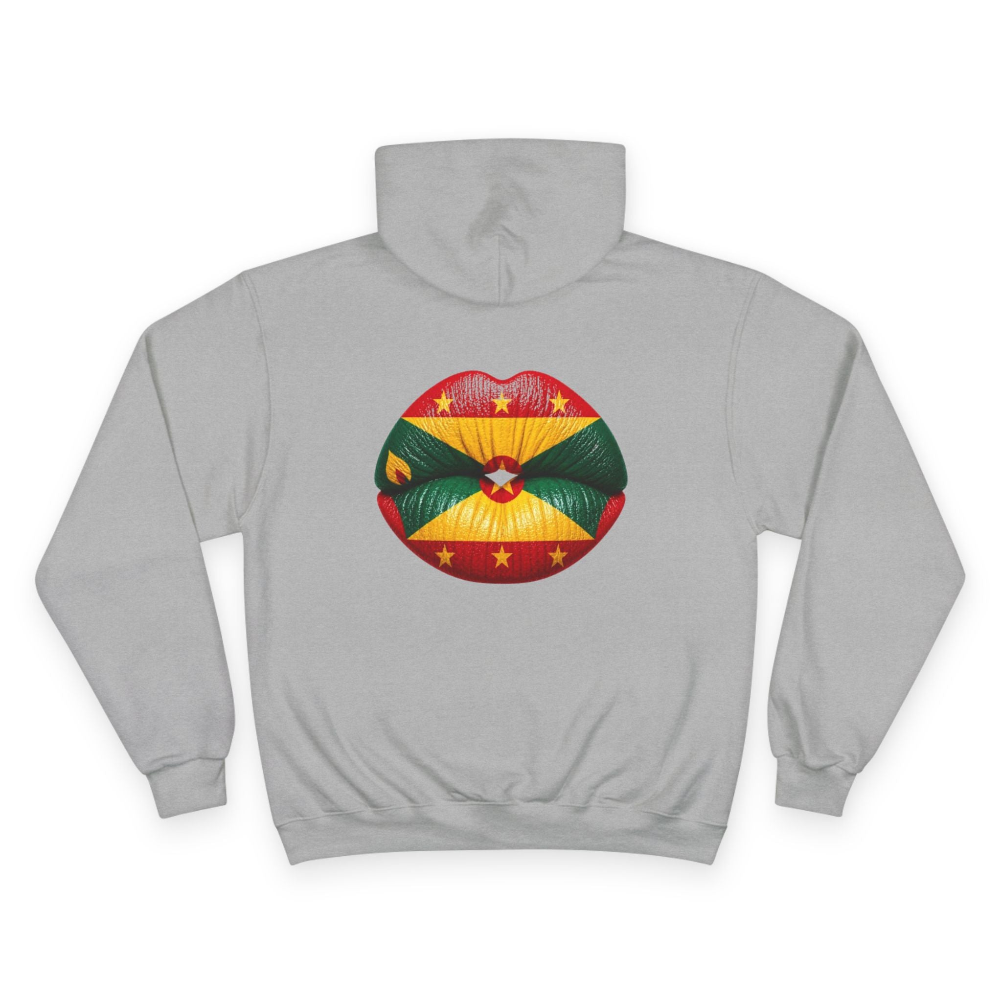Grenada Flag Lips Hoodie — Bold Caribbean Pride Pullover