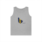 Barbados Flag Men Outline Tank — Island Pride Barbados Graphic Tank Top