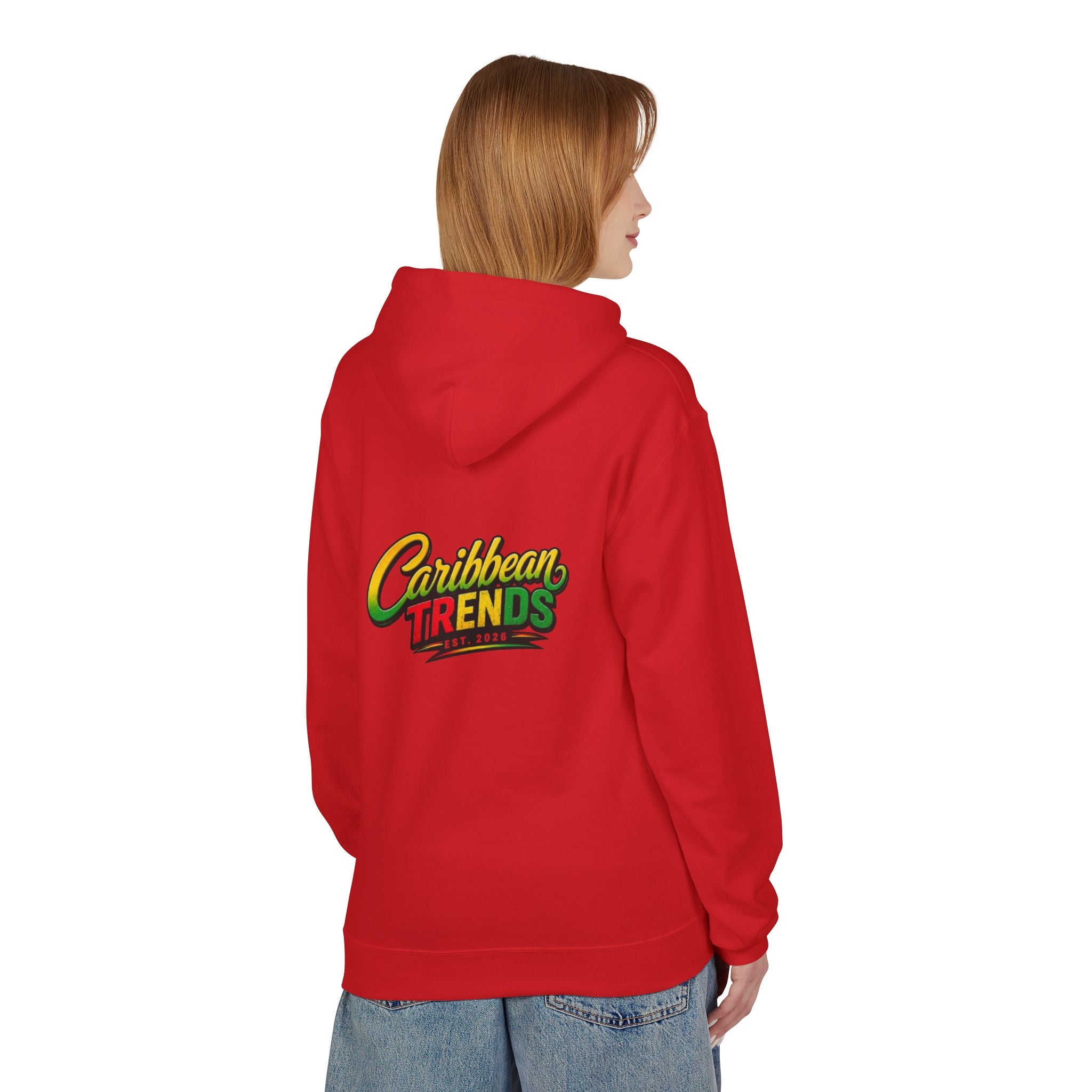 Jamaica Pride Men Hoodie — "Overproof Jamaican" Map Graphic