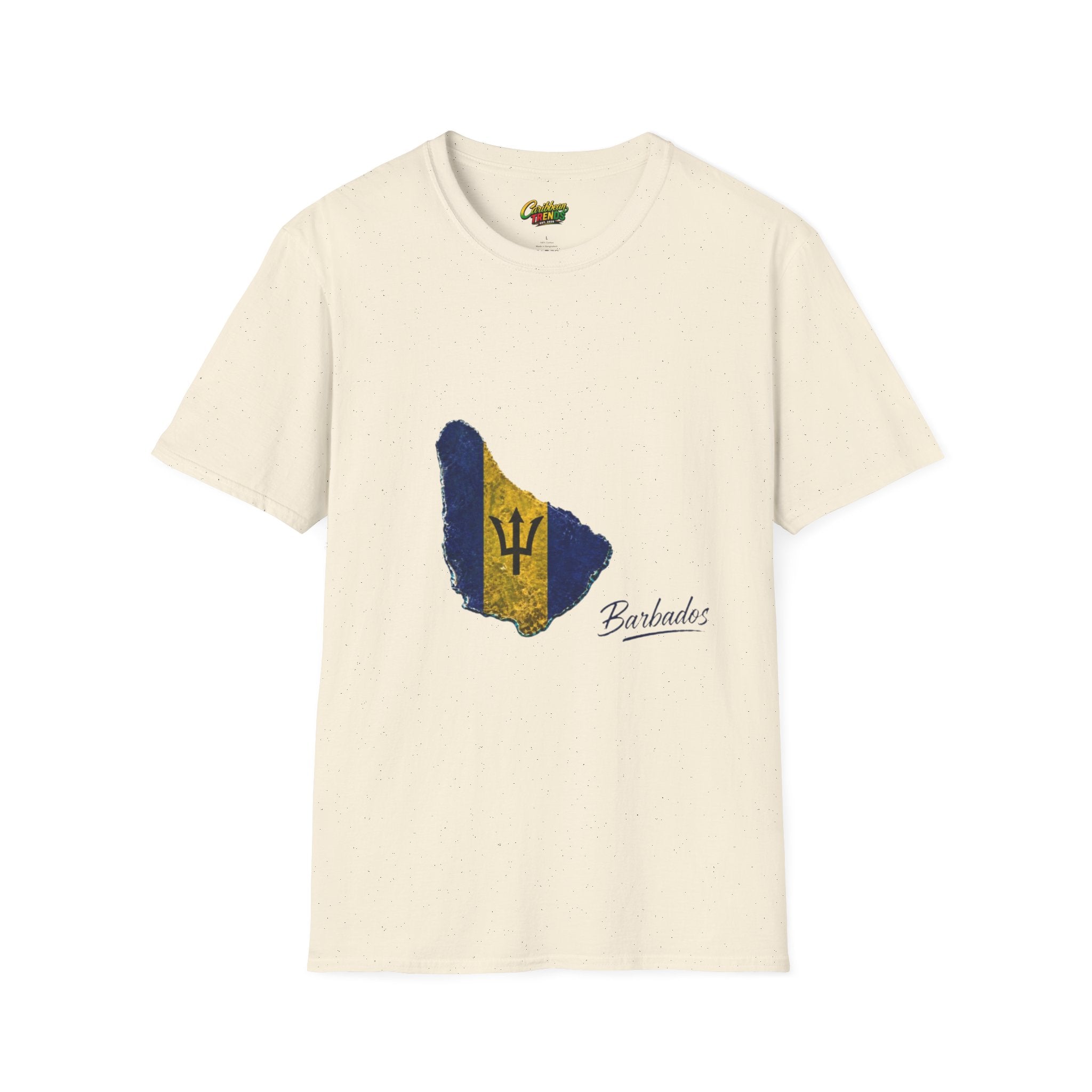 Barbados Flag Map Men T-Shirt – Distressed Island Pride Tee