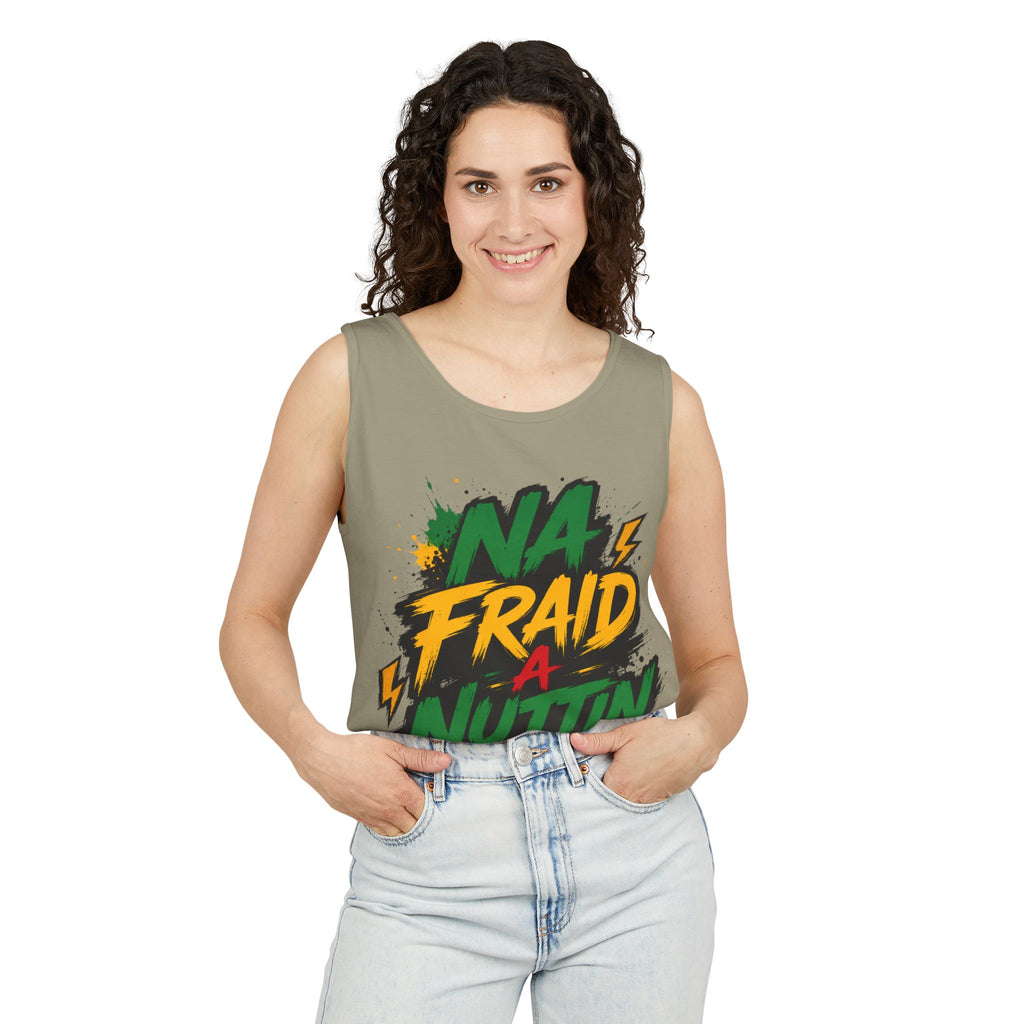 Jamaica Flag Kiss Tank Top — Jamaican Pride Lip Print