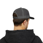 Barbados Flag Outline Snapback Trucker Cap — Glitter Map Patch