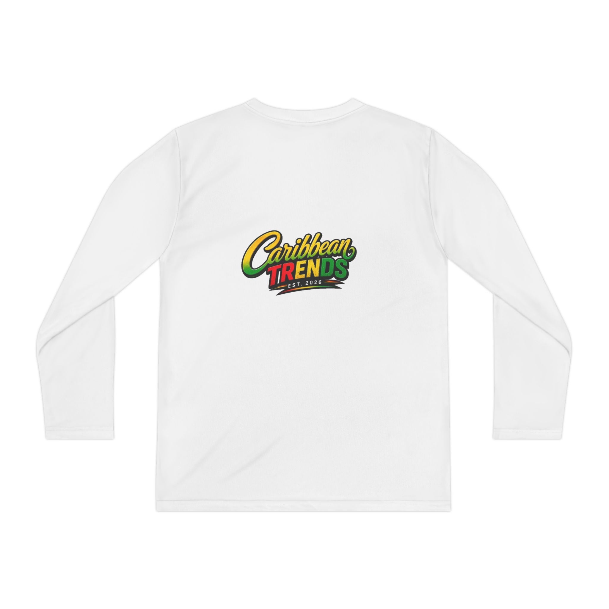Youth Long Sleeve Tee — "Lil But Smart" Jamaican Flag Kids Shirt