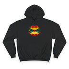 Grenada Flag Lips Hoodie — Bold Caribbean Pride Pullover