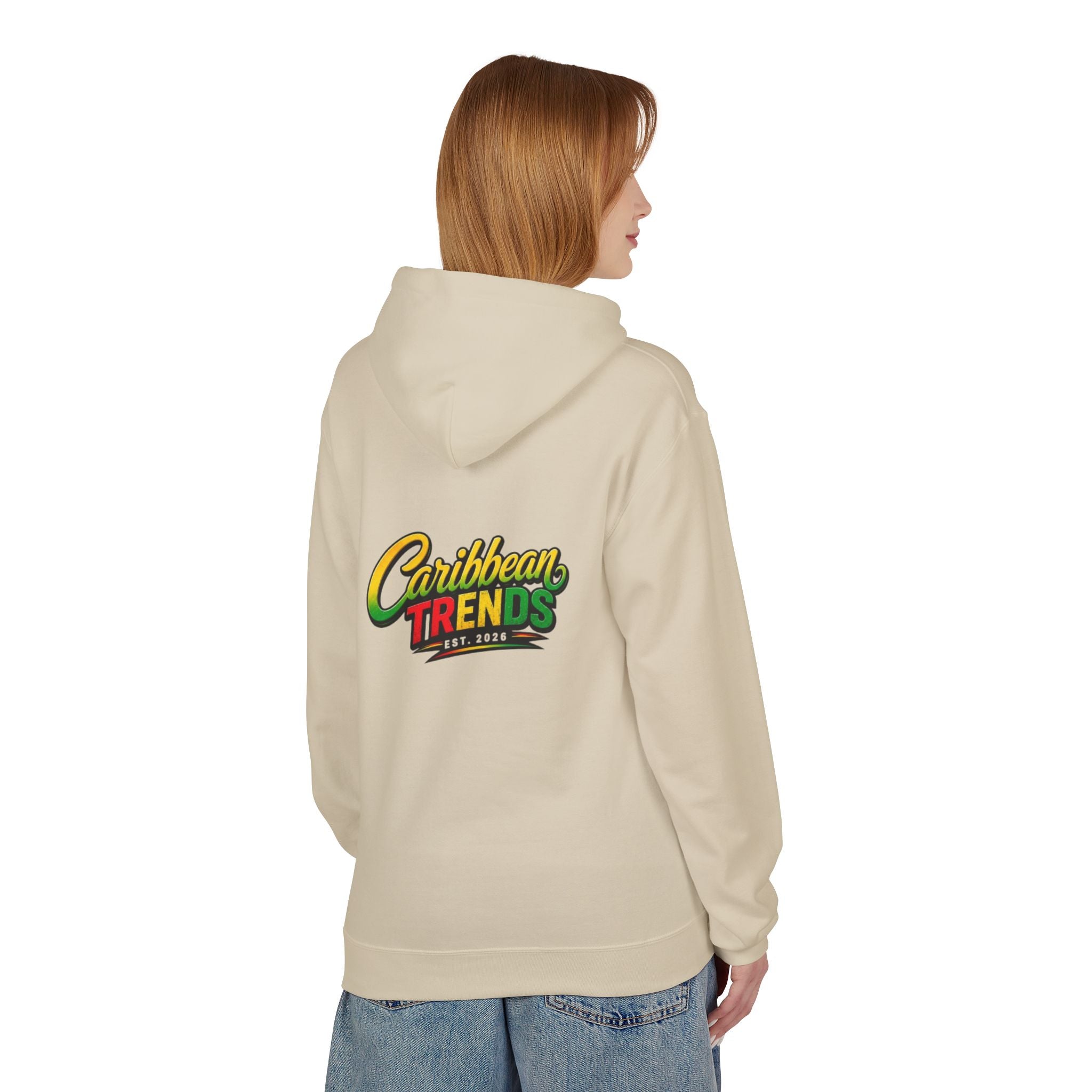 Jamaica Pride Men Hoodie — "Overproof Jamaican" Map Graphic