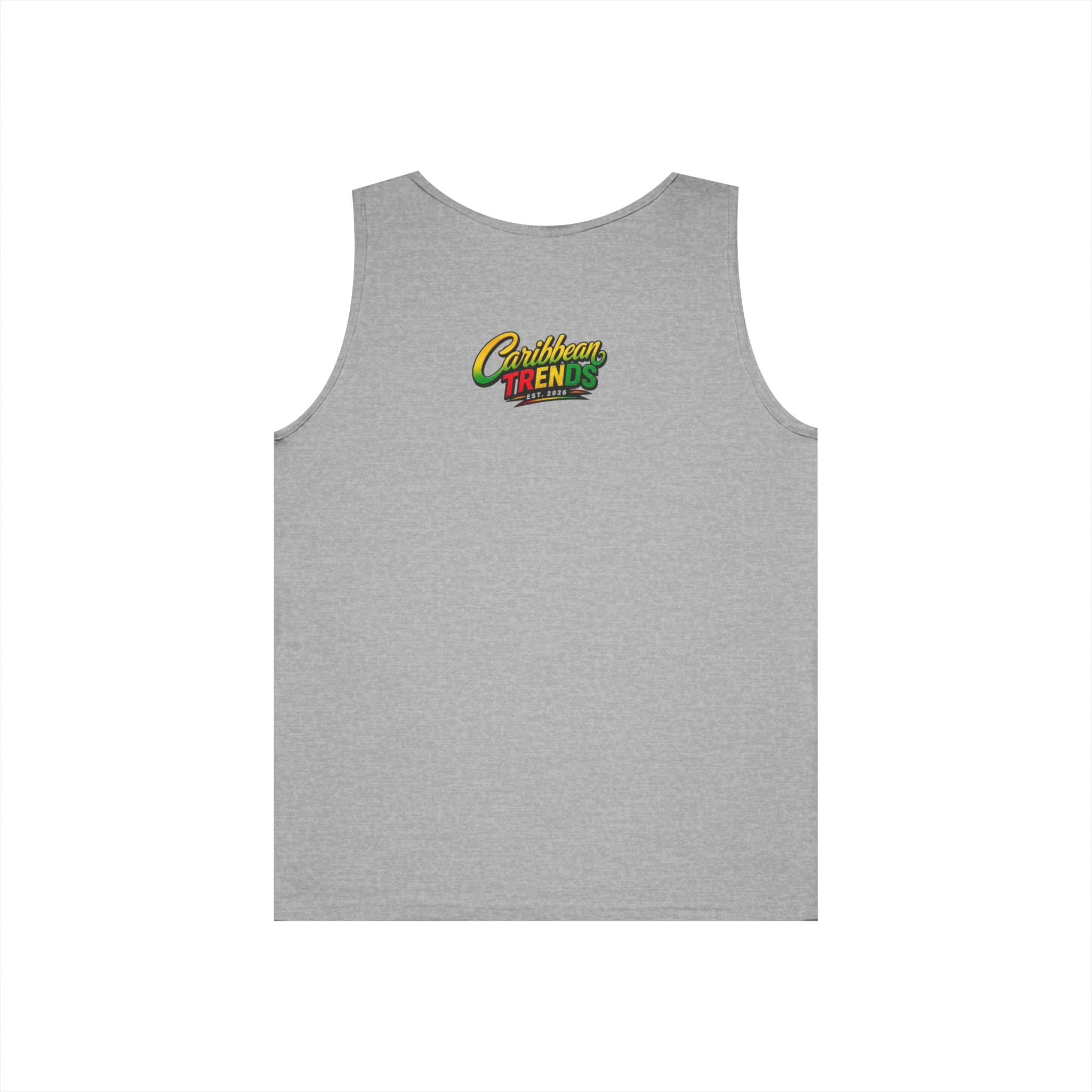 Barbados Flag Men Outline Tank — Island Pride Barbados Graphic Tank Top