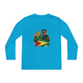 Youth Long Sleeve Tee — "Lil But Smart" Jamaican Flag Kids Shirt
