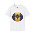 Barbados Flag Lip Print T-Shirt