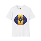 Barbados Flag Lip Print T-Shirt