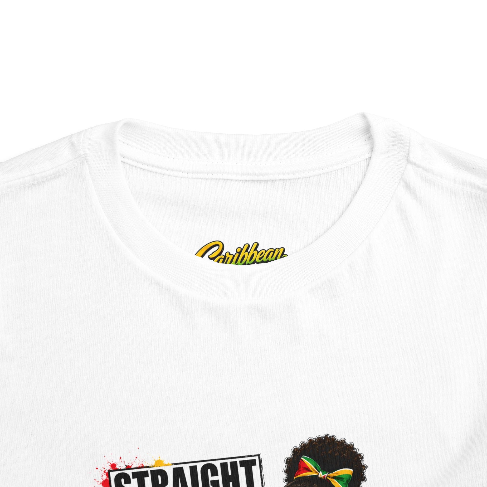 Straight Outta GT Toddler Tee — Guyana Flag Kids Shirt