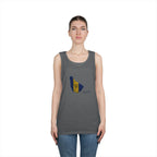 Barbados Flag Men Outline Tank — Island Pride Barbados Graphic Tank Top