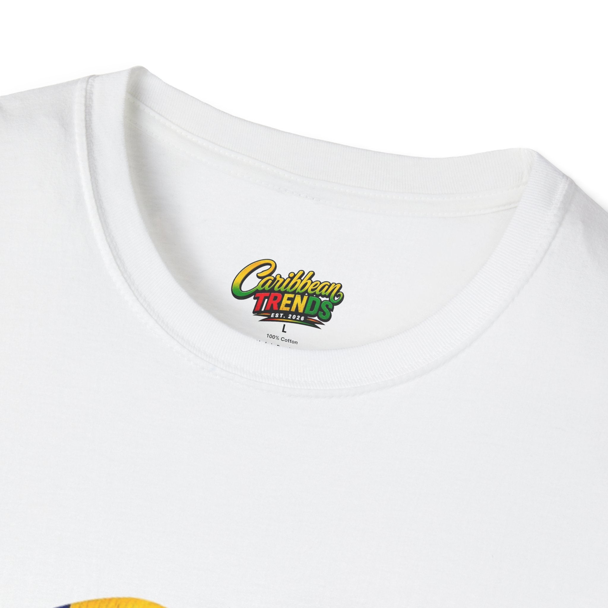 Barbados Flag Lip Print T-Shirt